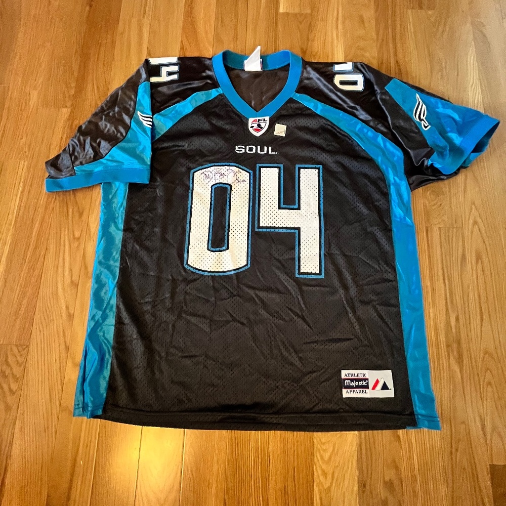 Soul Indoor Football Jersey autographed by Jon Bon Jovi Size 2X